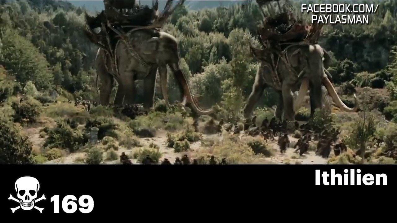 Yüzüklerin Efendisi Üçlemesindeki 212.470 Ölüm