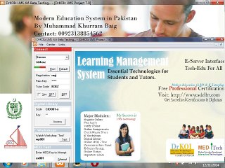 Credit Hour Preparing in LMS - Education by SDC and Muhammad Khurram Baig