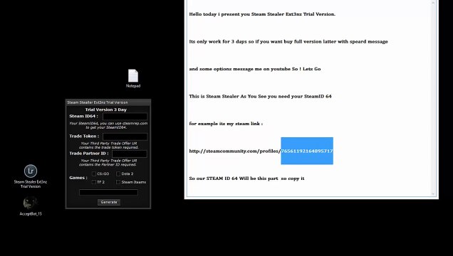 Steam Stealer Working 2014 Ext3nz 3Day Trial
