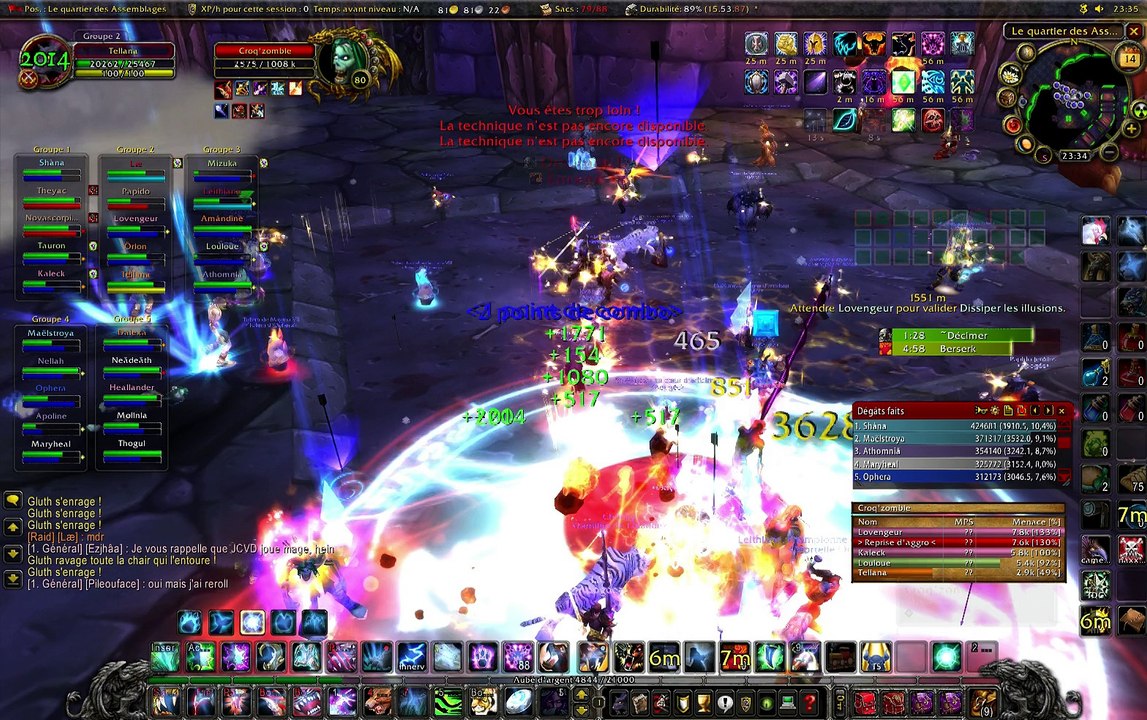 Raid Apogée à Naxxramas - Gluth 2