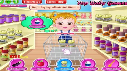 Baby Hazel Buying Grocery and kitchen accessories Game