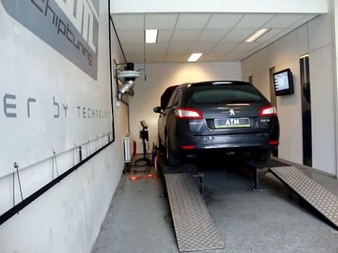 ATM Chiptuning - Peugeot 508 2.0 HDI 163pk op Dyno Testbank
