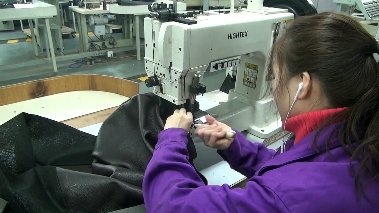 Machine à coudre pour canapés en cuir avec fil épais