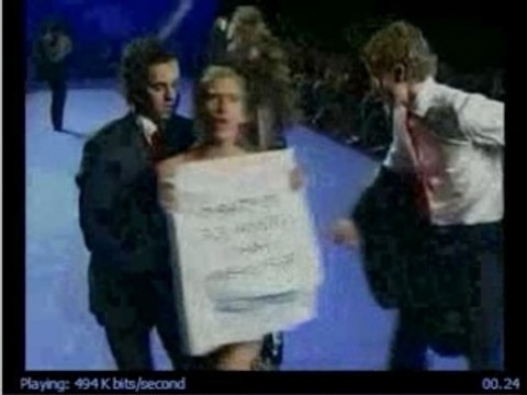 Ambientaliste alla sfilata di moda