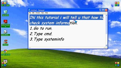 How to Check System information