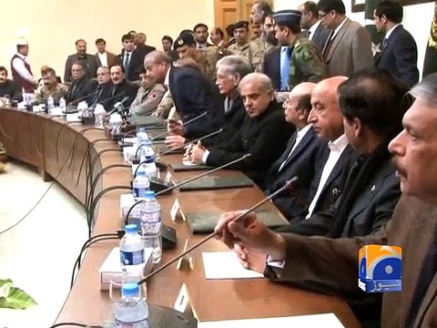 PM Sharif to chair APC on military courts today-02 Jan 2015