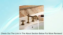 Two Handle Widespread Bathroom Vanity Sink Lavatory Faucet, Antique Brass Ys6621 Review