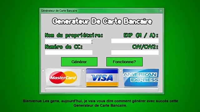 Générateur de Carte Bancaire télécharger gratuitement