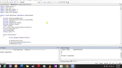 Typing tutor game in java