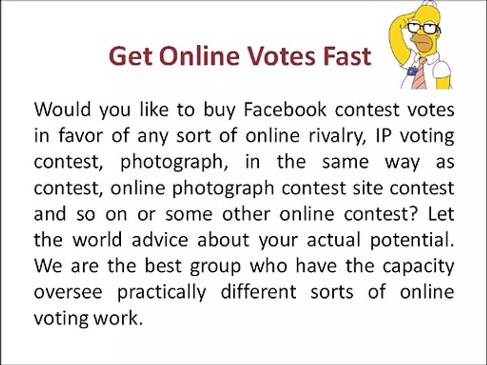 Get Online Votes Fast