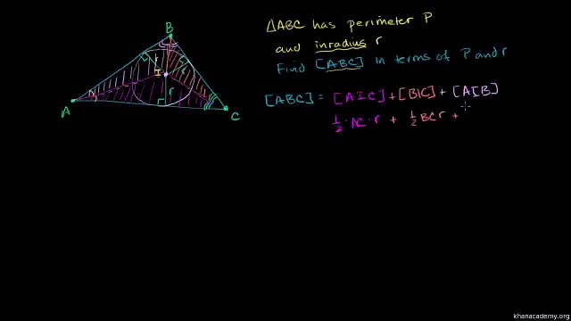 Geometry 034 Inradius Perimeter and Area Urdu