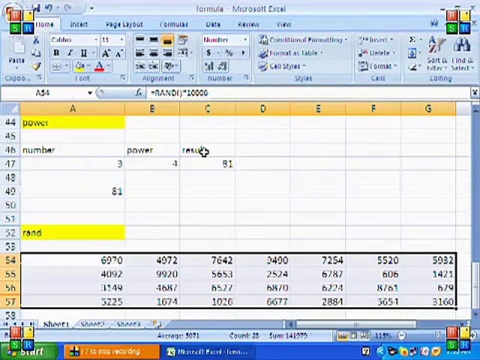 MS Excel Tutorial Urdu Part 16
