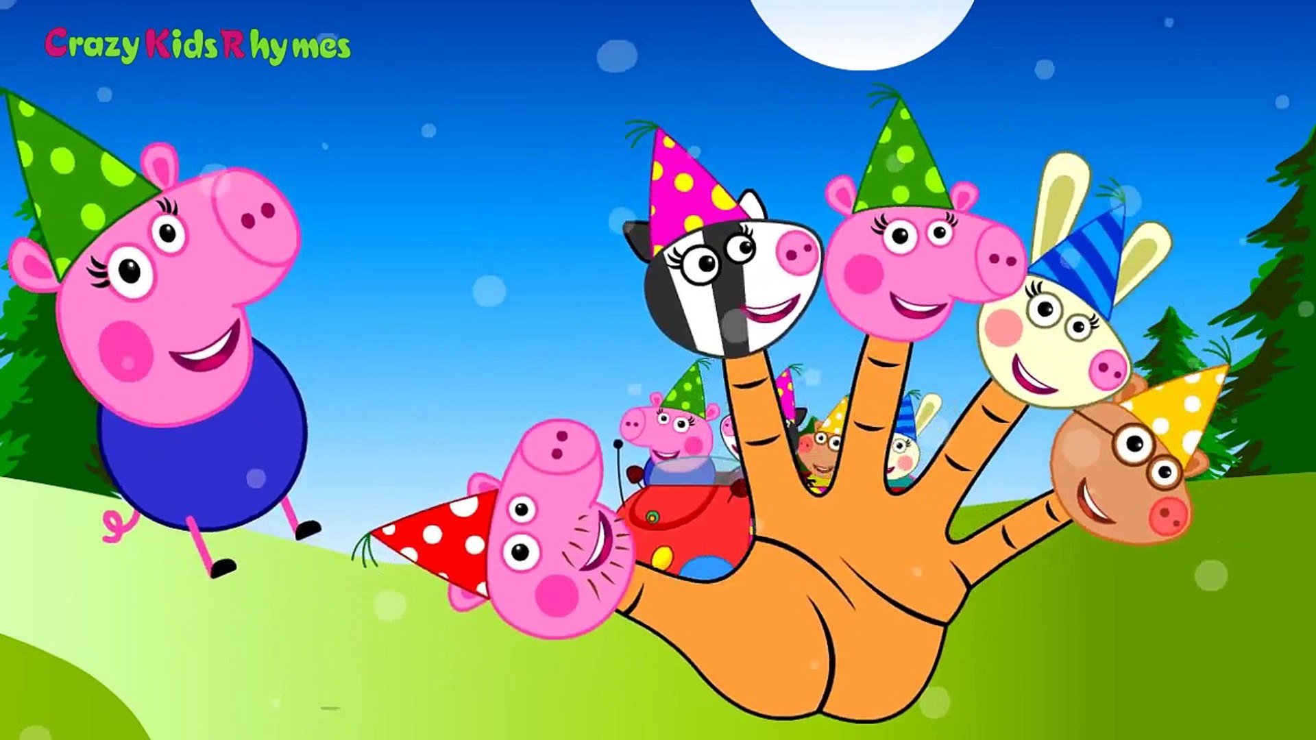 Peppa Pig Cartoon Finger Family Nursery Rhymes | Peppa Pig Cartoon Rhyme  Children Rhymes - video Dailymotion