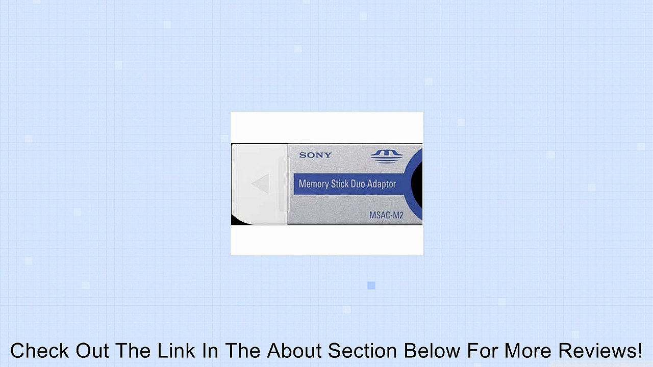 New - ADAPTER, MEMORY STICK DUO ADAPTER - MSAC-M2 Review