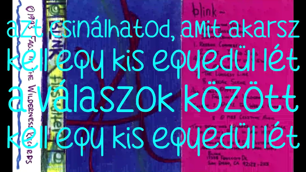 blink-182 – Alone/Egyedül magyar felirattal