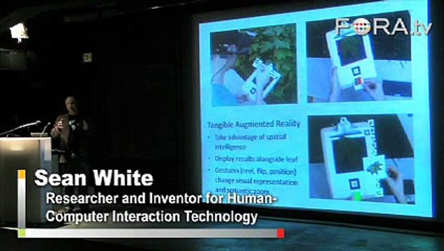 Sean White Demos Tangible Augmented Reality