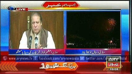 2015New year  celebrations begin in Sydney