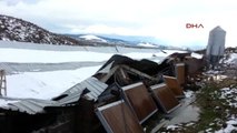 Kırkağaç'ta Kar Yüzünden Sera ve Tavuk Çiftliklerinin Çatıları Çöktü