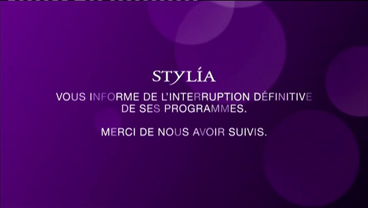 La chaine Stylia a cessé d'émettre...