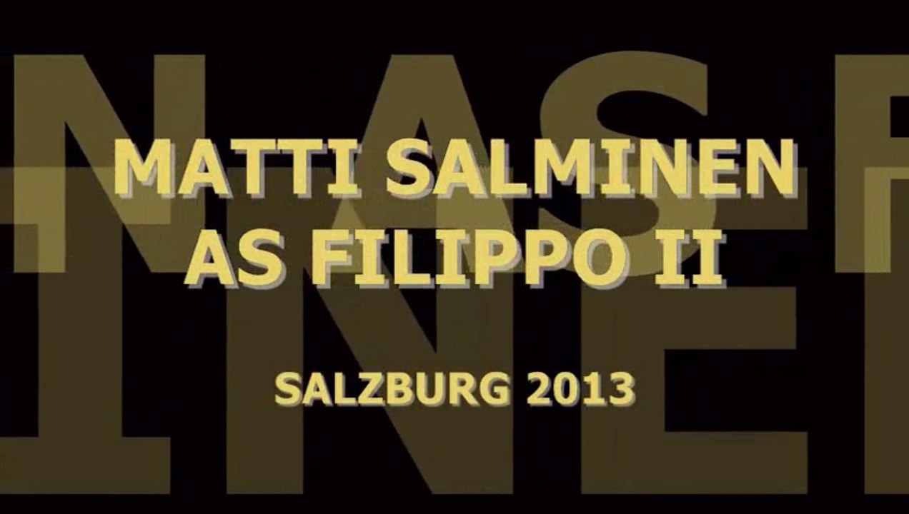 MATTI SALMINEN SINGS    "ELLA GIAMMAI M´ÁMO" DON CARLO SALZBURG FESTIVAL 2013  LIVE