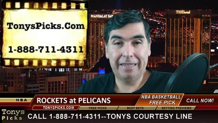New Orleans Pelicans vs. Houston Rockets Free Pick Prediction NBA Pro Basketball Odds Preview 1-2-2015