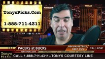 Milwaukee Bucks vs. Indiana Pacers Free Pick Prediction NBA Pro Basketball Odds Preview 1-2-2015