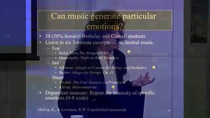 The Power of Music to Generate Specific Emotions