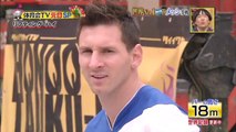 Messi mostra habilidade e passa por desafio de TV japonesa