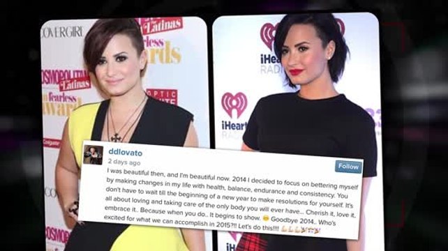 Demi Lovato Shows Inspirational Weight Loss, Says She's 'Beautiful Then, Beautiful Now'