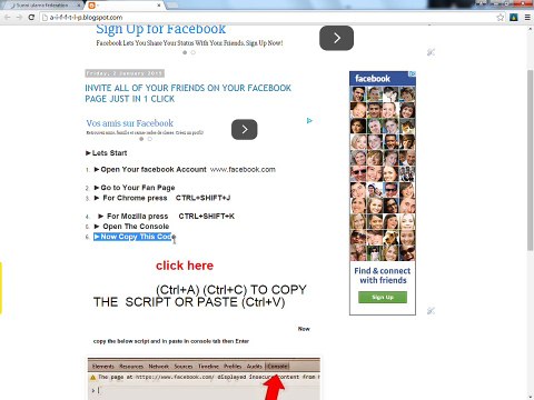 INVITE ALL OF YOUR FRIENDS ON YOUR FACEBOOK PAGE JUST IN 1 CLICK