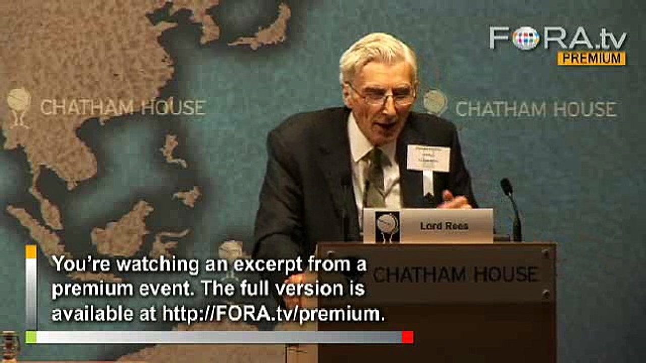 Lord Rees: Financing for Academics a Priceless Investment