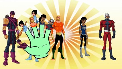 Super Heroes | Super Heroes Cartoon Finger Family | Cartoon Finger Family Song For Children