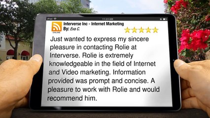 Interverse Inc - Internet Marketing Calgary Superb Five Star Review by Eva C.