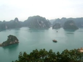 Panoramique de la baie d'Halong