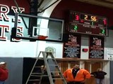 Basketball Rim Falls off and Delays Game