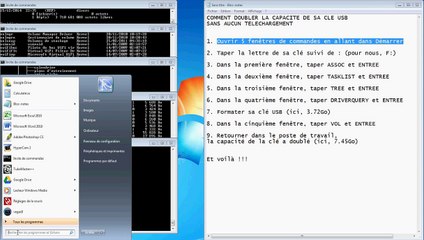 Comment augmenter la capacité d'une clé USB sans aucun téléchargement