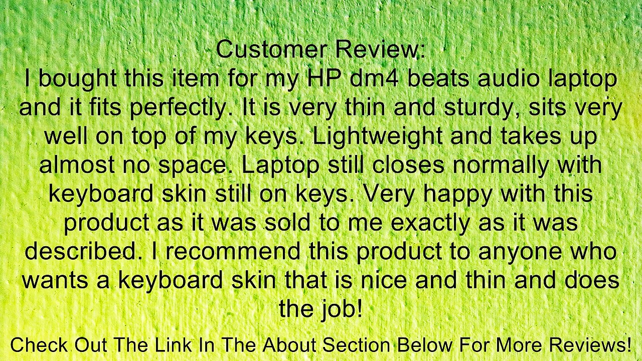 1x Colorful Silicone Keyboard Protector Skin Cover for HP CQ43,CQ57,G6-1xxx series, G6T-1xxx series, G6S-1xxx series, G6z-1xxx series, G4, DM4-3xxx series, DV4-4xxx series, DV4-5xxx series, ENVY 15-3xxx series, ENVY Sleekbook 4t-1xxx series, ENVY Sleekboo