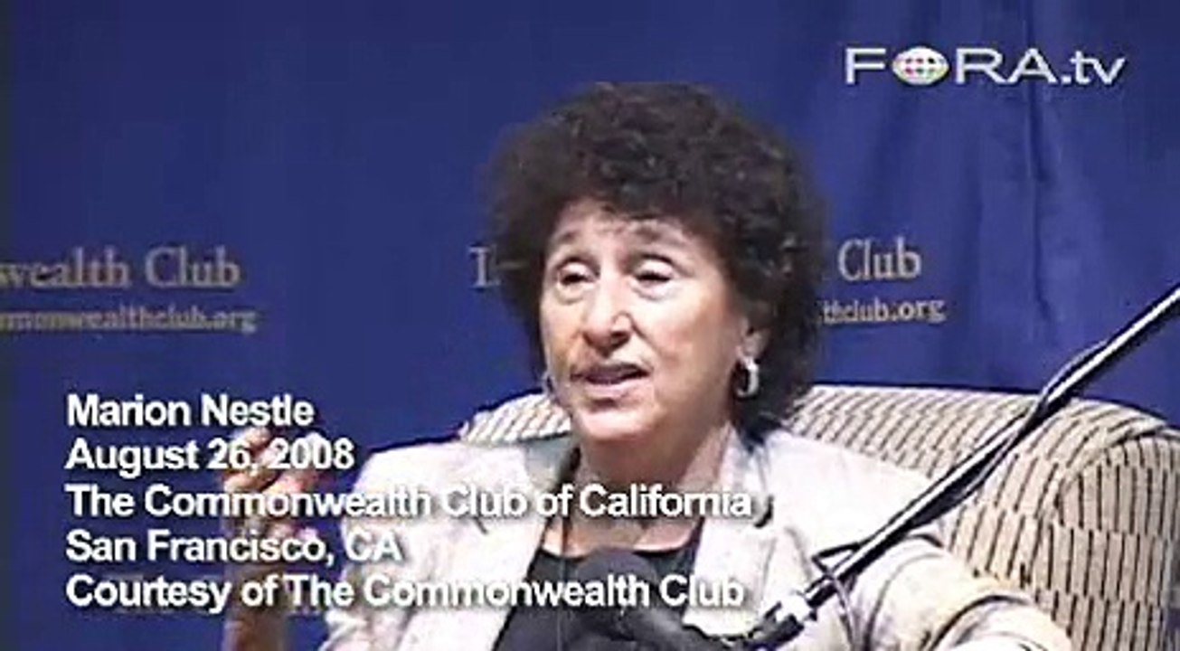 Marion Nestle Traces Pet Food Contamination
