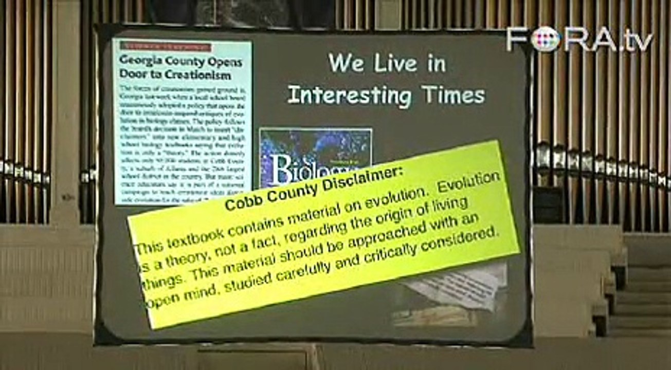 Kenneth Miller - Warning Label on Evolution