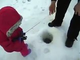 Cute Two Year Old Girl Catches Her First Fish In Alaska