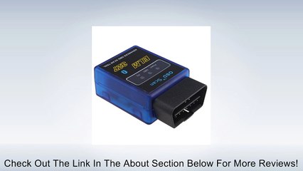 Mini ELM327 OBDII OBD-II OBD2 Interface Bluetooth V1.5 Car Auto Diagnostic Scanner Review