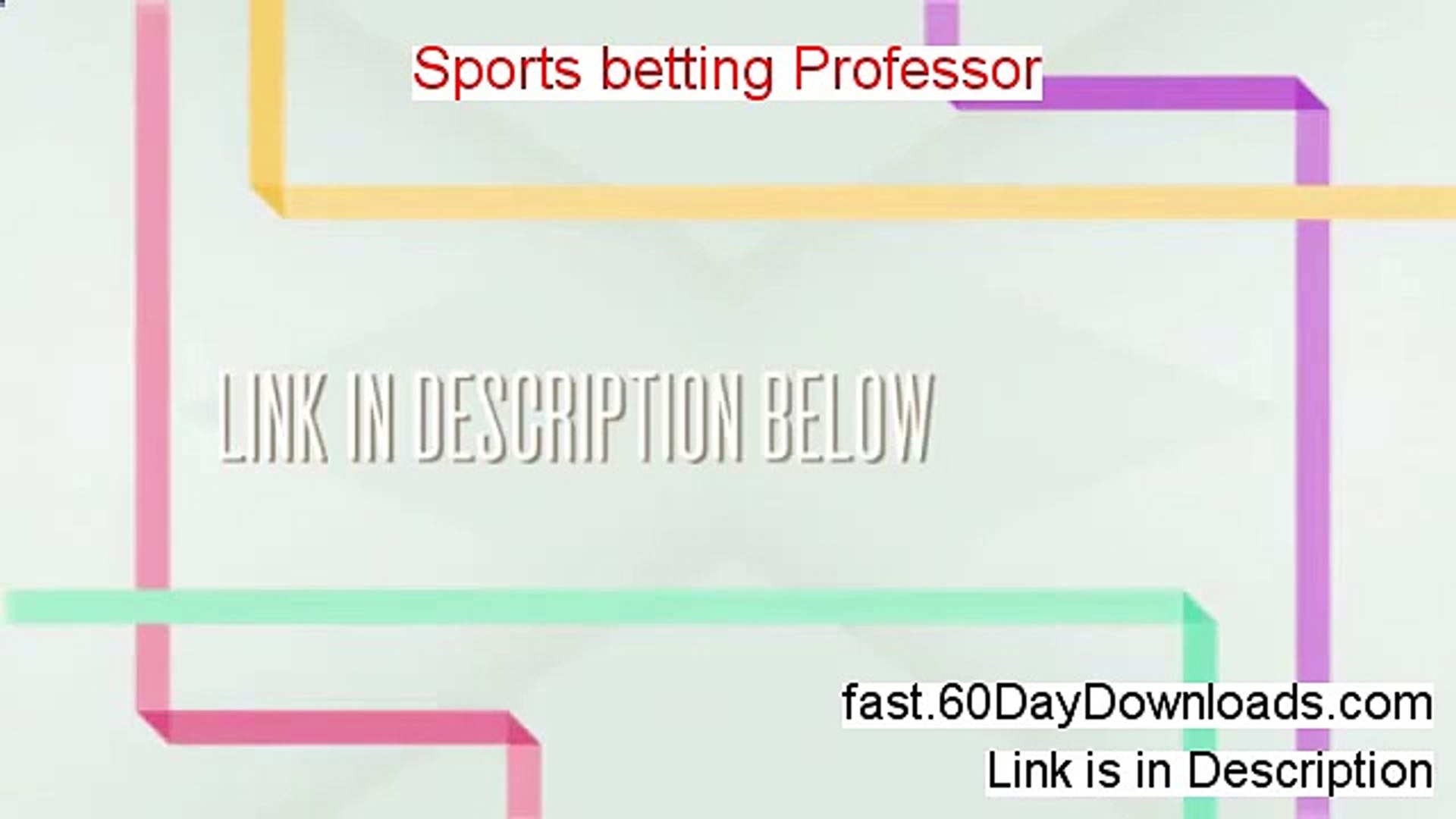 ⁣Sports Betting Professor - Sports Betting Professor