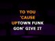 KARAOKE BRUNO MARS & MARK RONSON - Uptown Funk