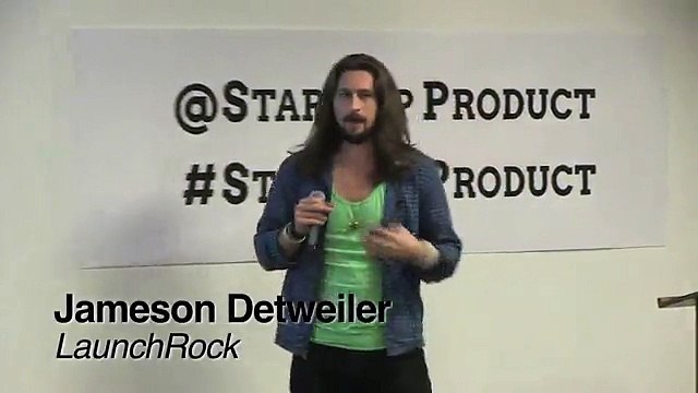 Jameson Detweiler, Founder, LaunchRock speaks at Startup Product Summit SF1