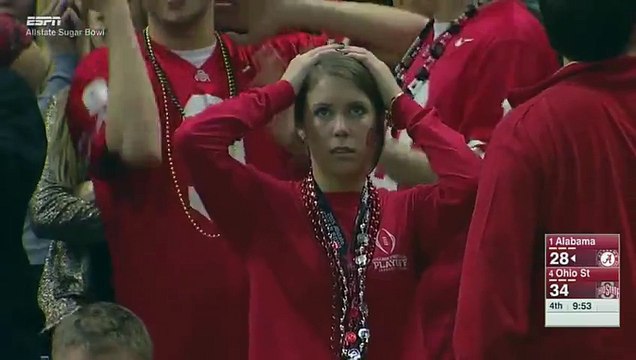 Un fan des Ohio State cramée par une caméra ne fait pas la fier!