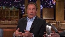 Arnold Schwarzenegger Crushes Things with Tanks