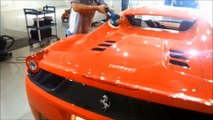 Transparency Qatar ferrari 458 Spider paint protection,inside and paint protection film Nano fusion
