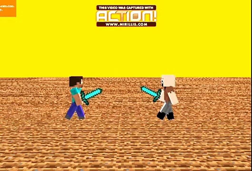 Minecraft Animation: Herobrine V.S. Notch Final Battle