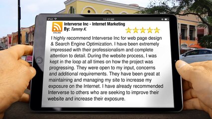 Interverse Inc - Internet Marketing Calgary Superb 5 Star Review by Tammy K.