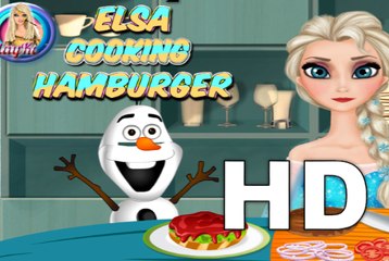 Play cooking games online - Elsa Cooking Hamburger Game - gameplay walkthrough